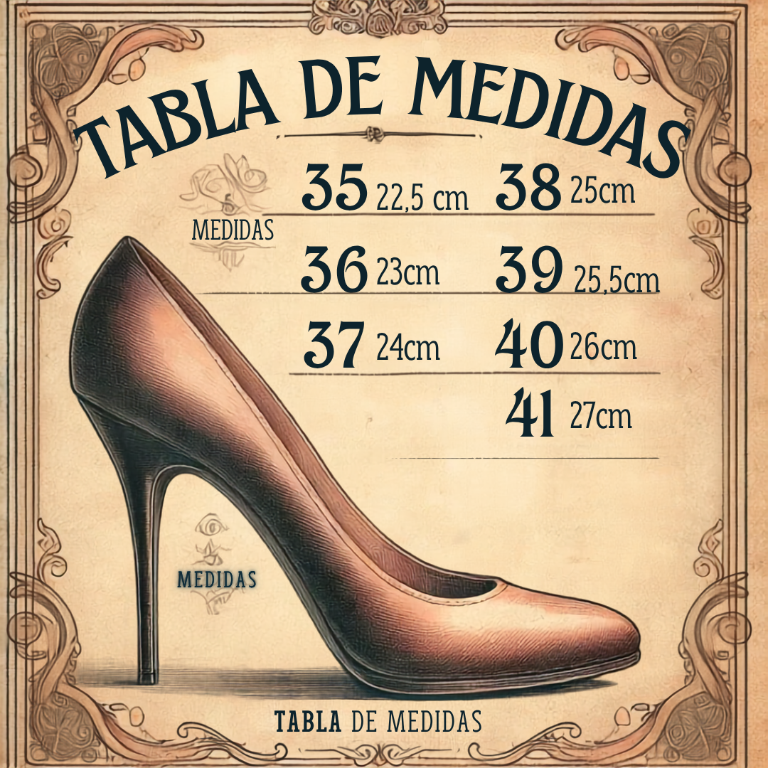 Tabla de medidas Calzature Damas